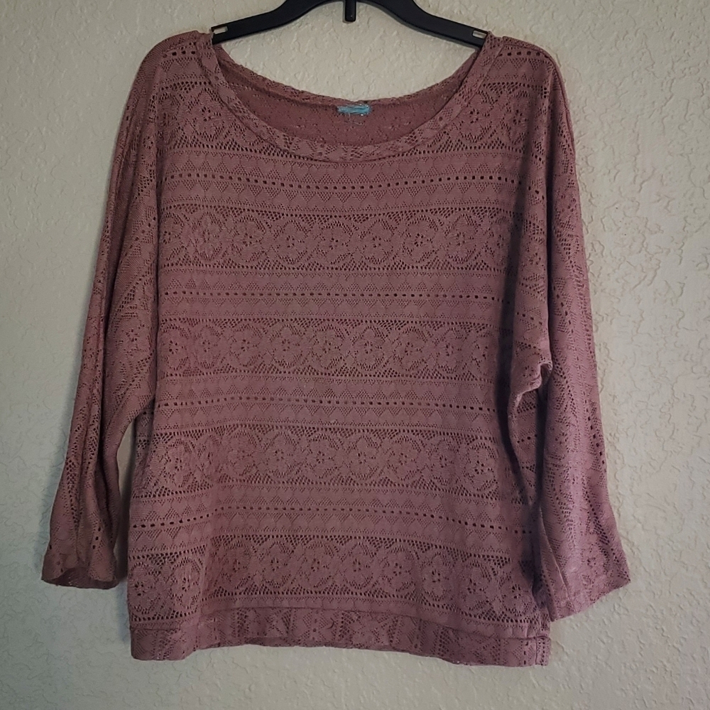 Long Sleeve Knit Top Size L